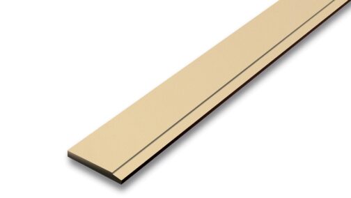 ไม้เชิงชายสมาร์ทวูด เอสซีจี ผิวเรียบ สีรองพื้นครีม ขนาด 15x300x1.6 ซม.