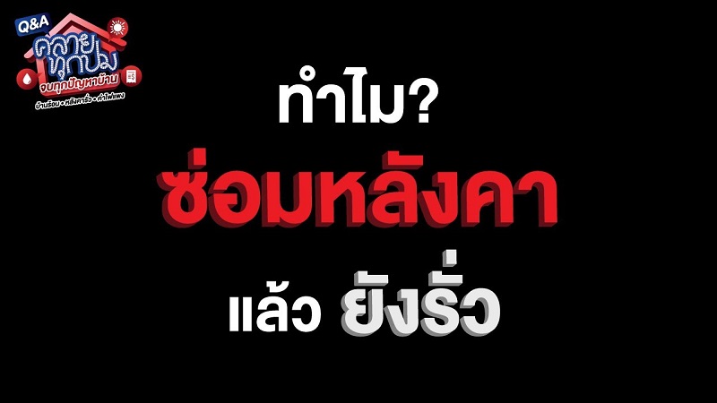 หมดปัญหาหลังคารั่วซึมซ้ำซาก หากเลือกใช้ช่างซ่อมหลังคาชำนาญงาน